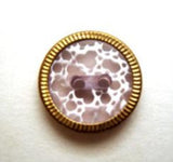 B7470 15mm Tonal Lilac 2 Hole Button with a Metal Alloy Rim - Ribbonmoon