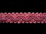 FT1207 13mm Bright Dusky Pinks Cord Decorated Braid Trimming