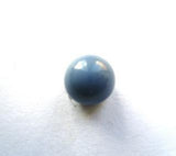 B6109 10mm Cadet Blue Ball Button, Hole Built into the Back - Ribbonmoon