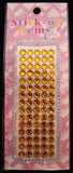 STICKJEWEL04 6mm Gold Self Adhesive Diamante Jewel Rhinestones