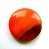 B8699 19mm Tonal Orange Gloss Polyester Shank Button - Ribbonmoon