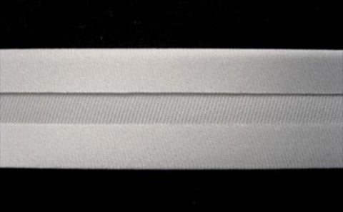 BB326 19mm Grey Satin Bias Binding - Ribbonmoon