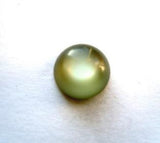 B8099 11mm Leaf Green Half Ball Domed Pearlised Shank Button