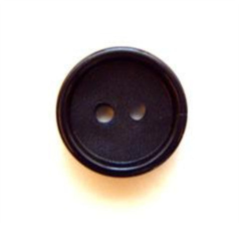 B5084 14mm Deep Navy Matt Centre 2 Hole Button - Ribbonmoon