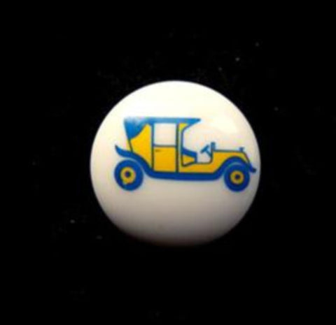 B12507 15mm Car Design Childrens Shank Picture Button - Ribbonmoon