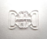 BIKINI03 13mm Clear Palstic Bikini Fastener - Ribbonmoon