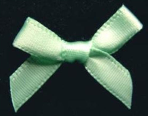 RB412 Baby Blue Satin Ribbon Bow