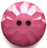 B12583 23mm Dark Dusky Pink Glossy 2 Hole Button - Ribbonmoon