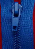 Z2380 77cm Dark Royal Blue Nylon No.5 Open End Zip - Ribbonmoon