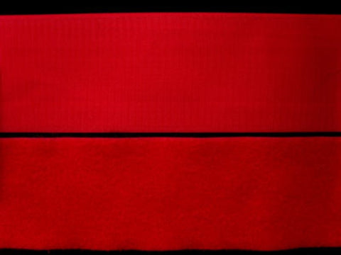 HL36 100mm Red Sew On Hook and Loop Fastening Tape - Ribbonmoon