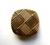 B12127 19mm Antique Brass Heavy Metal Textured Design Shank Button