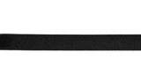 E116 8mm Black Thick Satin Face Elastic Strapping - Ribbonmoon