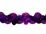 SQBRAID53 15mm Purples Sequin Braid Trim - Ribbonmoon