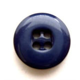 B8606 16mm Pale Navy High Gloss 4 Hole Button - Ribbonmoon