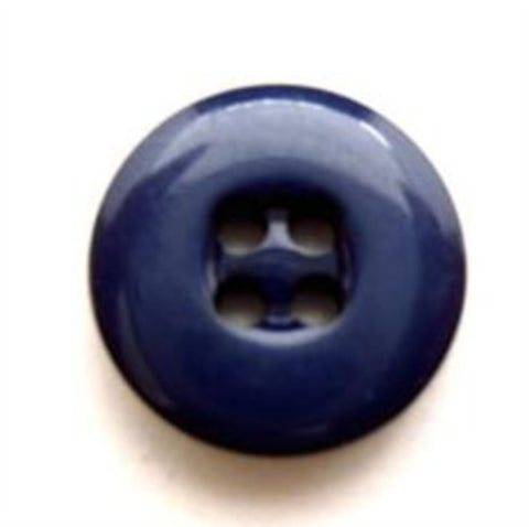 B8606 16mm Pale Navy High Gloss 4 Hole Button - Ribbonmoon
