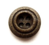 B11429 17mm Stone Brown Matt 4 Hole Button - Ribbonmoon