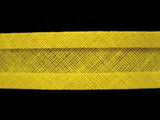 BB296 16mm Lemon Yellow 100% Cotton Bias Binding Tape