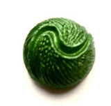 B10712 19mm Rich Emerald Green Chunky Textured Shank Button - Ribbonmoon