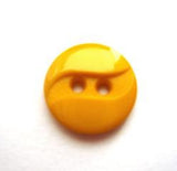 B8675 13mm Mustard Glossy 2 Hole Button - Ribbonmoon