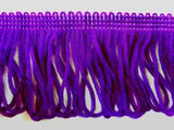 FT108 5cm Bright Purple Looped Dress Fringe - Ribbonmoon