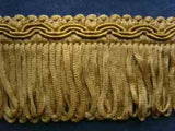 FT1121 4cm Deep Straw Looped Fringe on a Decorated Braid - Ribbonmoon
