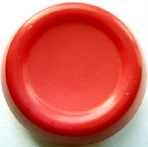 B12400 33mm Deep Coral Chunky High Gloss Shank Button - Ribbonmoon