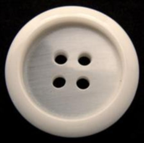 B10005 23mm Tonal Bridal White 4 Hole Button - Ribbonmoon