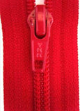 Z3040 YKK 25cm Post Box Red Nylon No.5 Open End Zip - Ribbonmoon