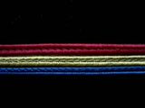 FT1581 11mm Dark Royal Blue, Burgundy and Green Corded Braid - Ribbonmoon