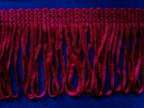FT109 5cm Wine Looped Dress Fringe - Ribbonmoon