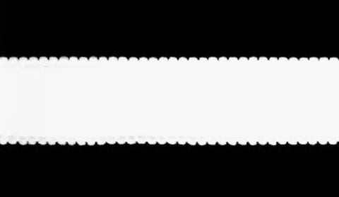 E115 20mm White Thick Satin Face Elastic Binding - Ribbonmoon