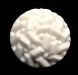 B13809 20mm White Textured Shank Button - Ribbonmoon