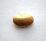 B6570 14mm Gold Metal Oval Shank Button - Ribbonmoon