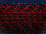 L050 28cm Red and Black Flat Lace - Ribbonmoon