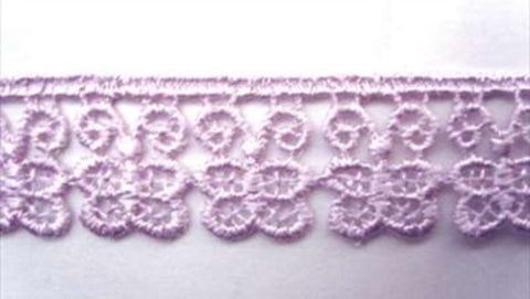L465 19mm Lilac Guipure Butterfly Lace - Ribbonmoon