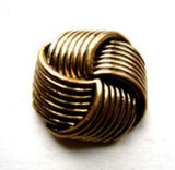 B9052 19mm Anti-Brass Gilded Poly Knot Button - Ribbonmoon