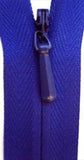Z1667 23cm Very Dark Royal Blue YKK Closed End Concealed Zip - Ribbonmoon