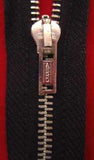 Z0928 54cm Black Metal Teeth No.3 Open End Zip - Ribbonmoon