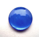 B17200 18mm Royal Blue Pearlised Polyester Shank Button - Ribbonmoon