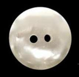 B1928 17mm Shimmery White Gloss 2 Hole Button - Ribbonmoon