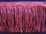 FT112 75mm Deep Dusky Pink Looped Dress Fringe - Ribbonmoon
