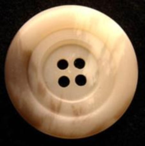B6764 23mm Creams and Mushroom Aaran Bone Sheen 4 Hole Button - Ribbonmoon