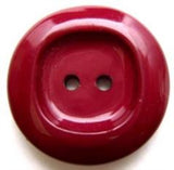 B6393 25mm Bright Burgundy High Gloss 2 Hole Button - Ribbonmoon