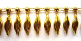 PT50 20mm Metallic Gold Bead String Cocoa Bean Trimming - Ribbonmoon