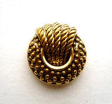 B9600 17mm Antique Gold Gilded Poly Shank Button - Ribbonmoon