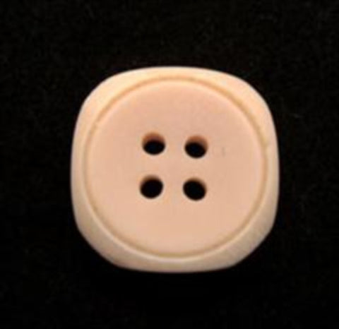 B9257 16mm Peach Matt 4 Hole Button - Ribbonmoon