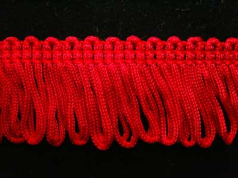 FT972 26mm Deep Red Looped Dress Fringe