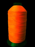 ST108 Dayglo Orange 80's Bulk Polyester Overlocking Thread Cone