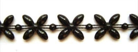 PT82 11m Black Strung Pearl, Bead String Trimming - Ribbonmoon