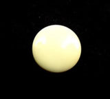 B9343 15mm Rich Cream Glossy Button, Hole Built into the Back - Ribbonmoon